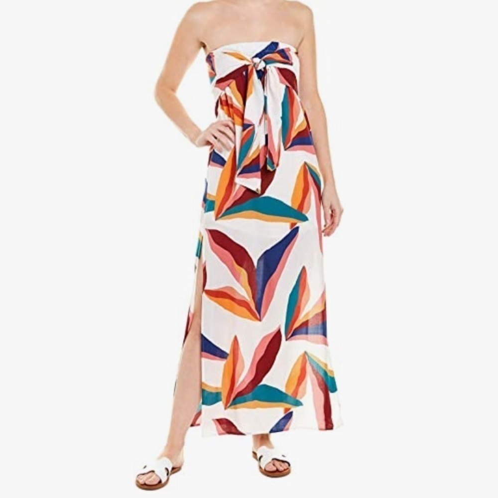 VIX Paula Hermanny Guana Maxi Strapless Dress
